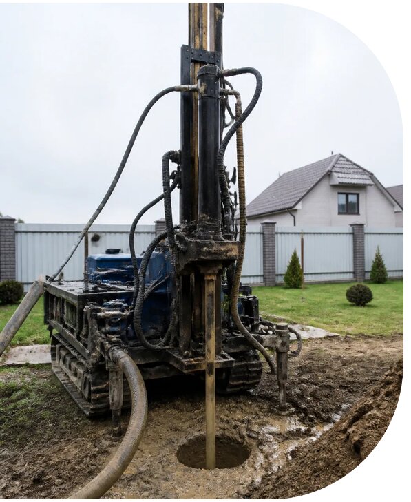 Бурение скважины малогабаритной установкой в Тобольске